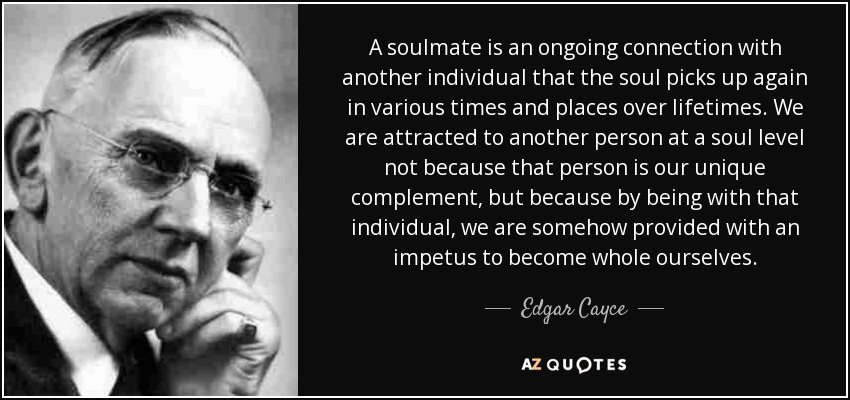 Edgar Cayce's teachings about soulmates